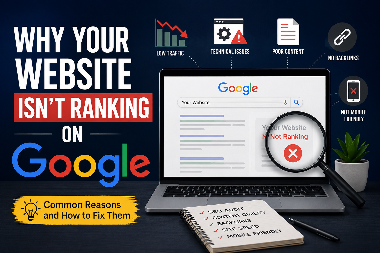 Why Your Website Isn’t Ranking on Google?